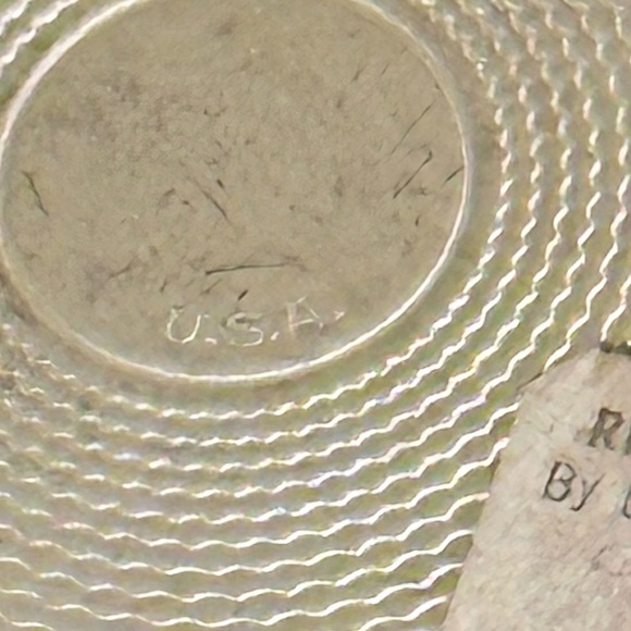 🌟HP🌟VTG 1950s Zell Fifth Avenue Silver & Gold Tone Metal Compact Heart & Floral - Picture 7 of 10